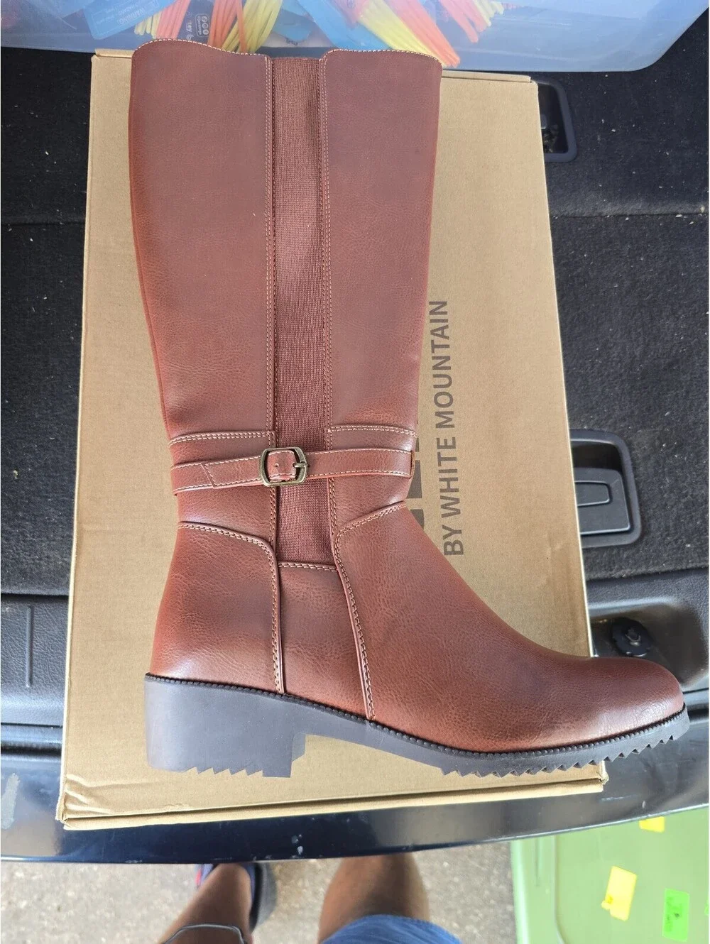 Cliffs by White Mountain Durra Cognac Tall Boots Women’s Size 10 New